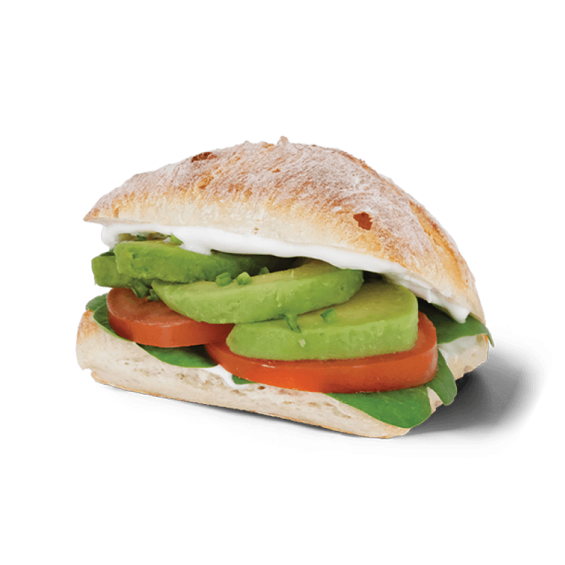 Sauerteigbrötchen Avocado & Tomate (vegan)