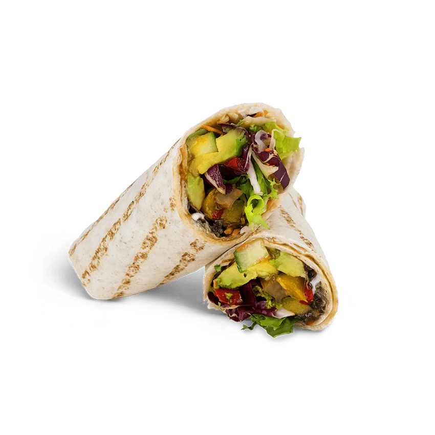 Avocado Teriyaki Wrap (vegan)