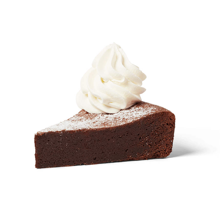 Mudcake mit Schlagsahne