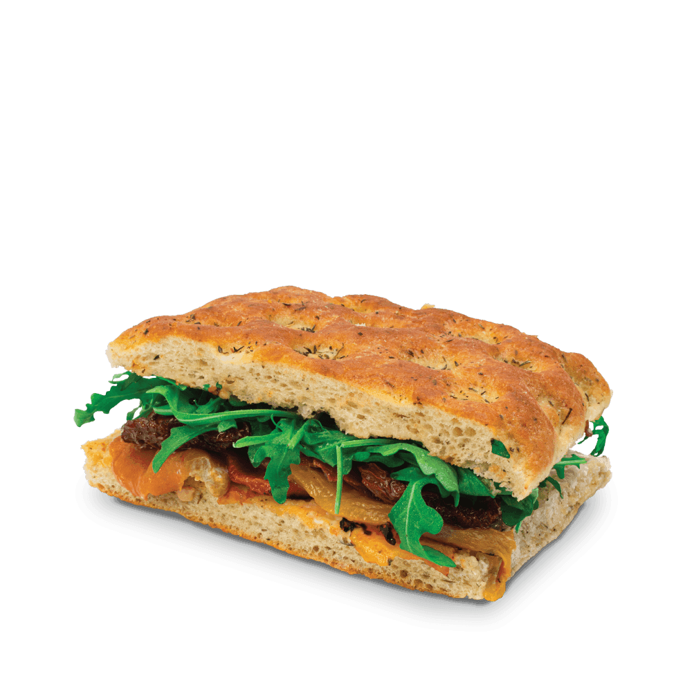 Focaccia Antipasti & Trüffelmayo (vegan)