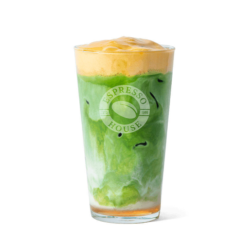 Cinnamon Bun Iced Matcha