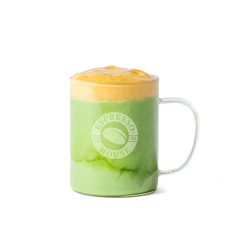 Cinnamon Bun Matcha Latte